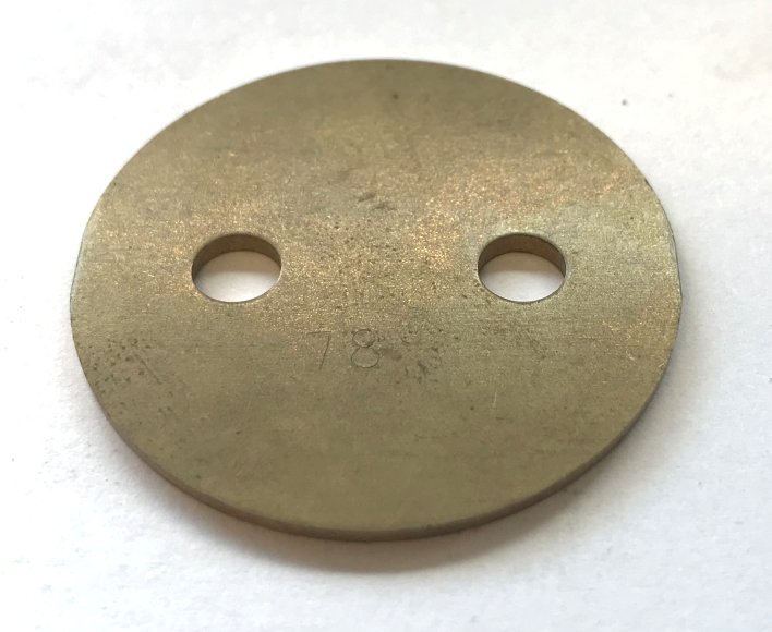 Throttle plate 34mm 78 deg