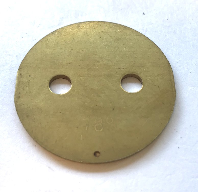 Throttle Plate 36 mm / 78 deg FITS 36 DCLD & 28/36 DCLD