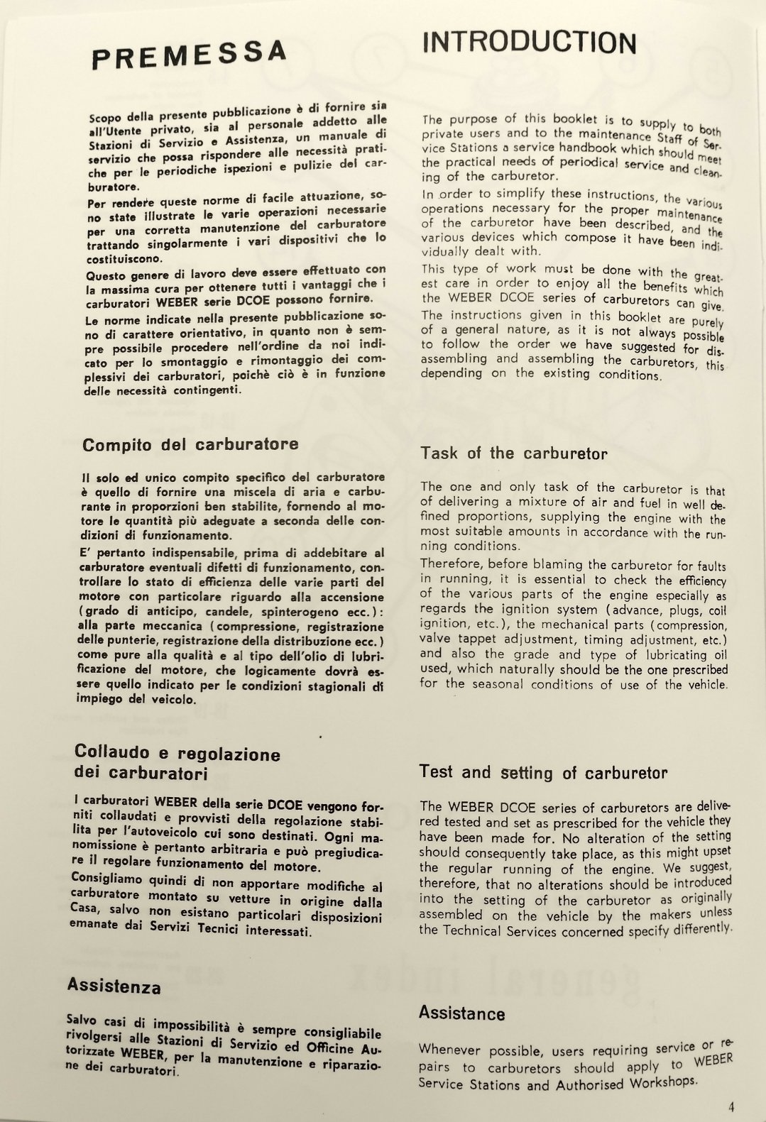 Weber DCOE Service Manual