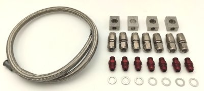 V8 IDA Stainless Braided Fuel rail kit
