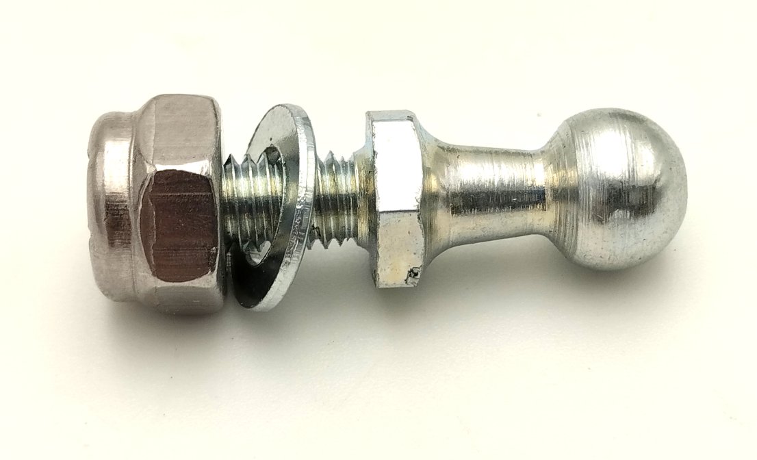Ball Threaded with nut and washer 8mm 