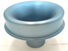 Spun Aluminium Universal Air Horn Blue Anodised