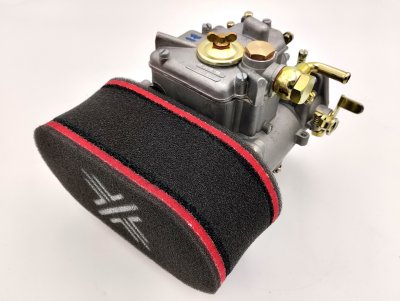 Pipercross Dual Trumpet Air Filter Sock 80mm, fits 45 DCOE