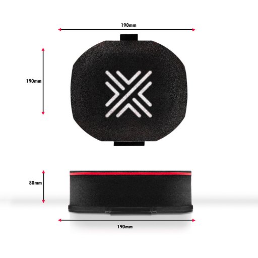 Pipercross PX300 Air Filter 80mm x 190mm 