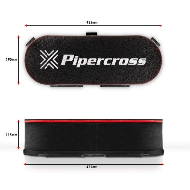 Pipercross PX600 Air Filter 115mm x 435mm