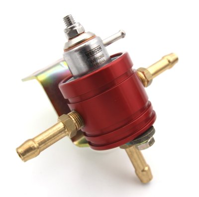 0-5 bar Adjustable red - Twin push on fittings