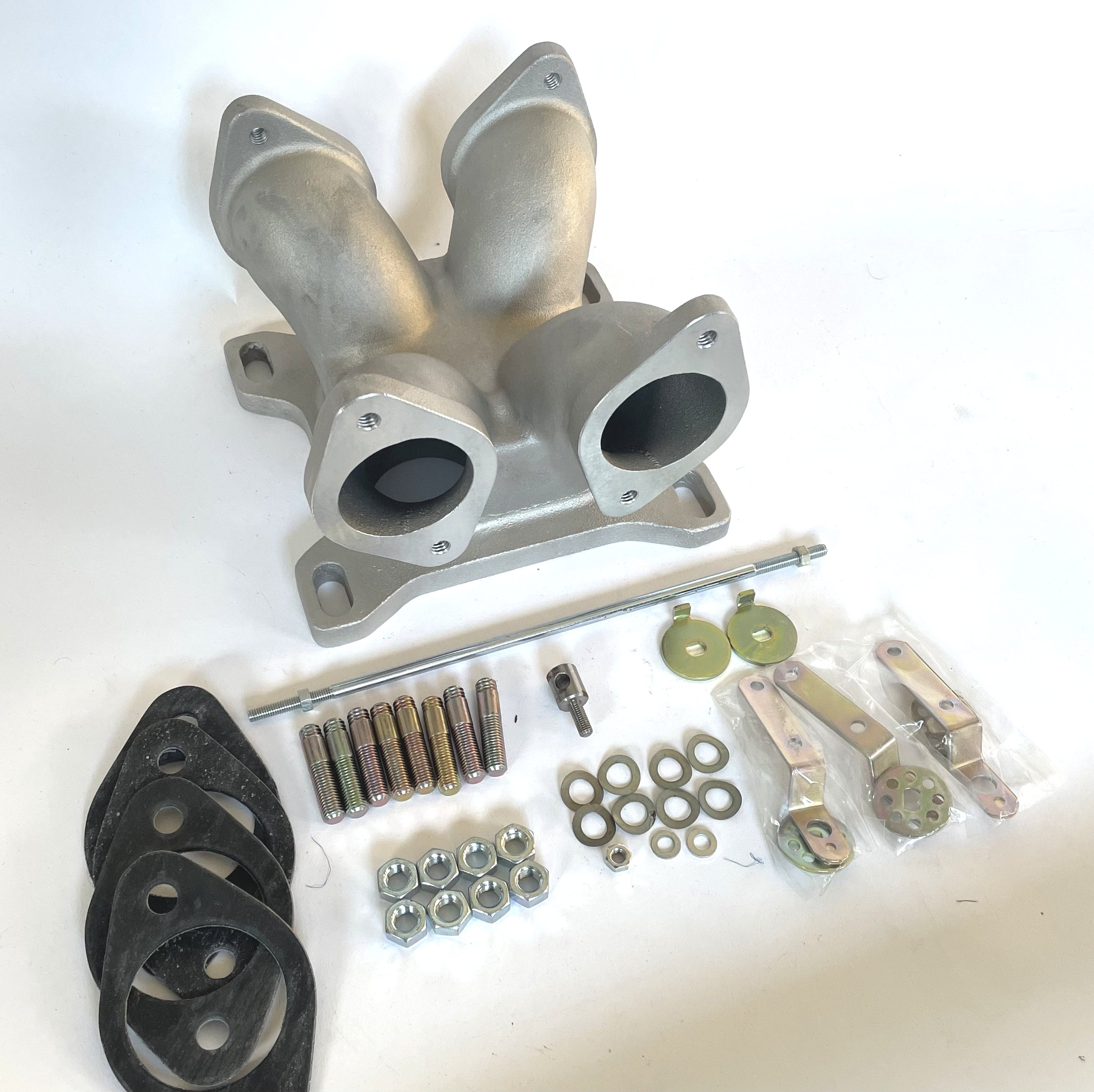 4 barrel to twin DCOE inlet manifold