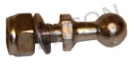 Ball Threaded with nut and washer 8mm 