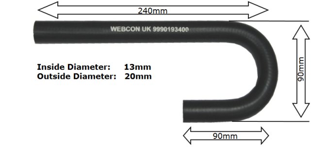 Hose - 180 degree water