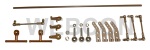 Universal 6 cylinder rod linkage set
