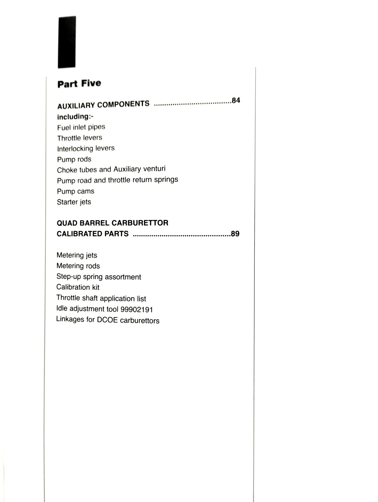 Weber Tuning Manual